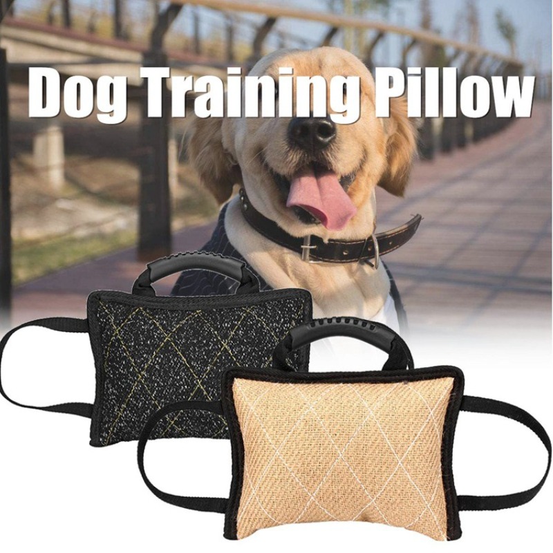 Durable Dog Training Bite Tug  - Interactive Squeaky Plush Dog Toy review and price