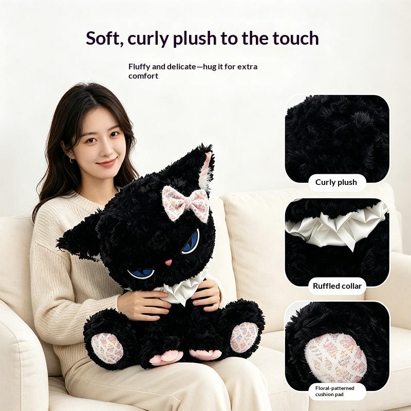 Black Cat Plush Toy Blue Eye S - Cat Toys review and price
