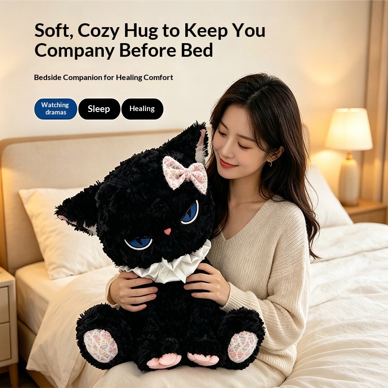 Black Cat Plush Toy Blue Eye S - Cat Toys review and price
