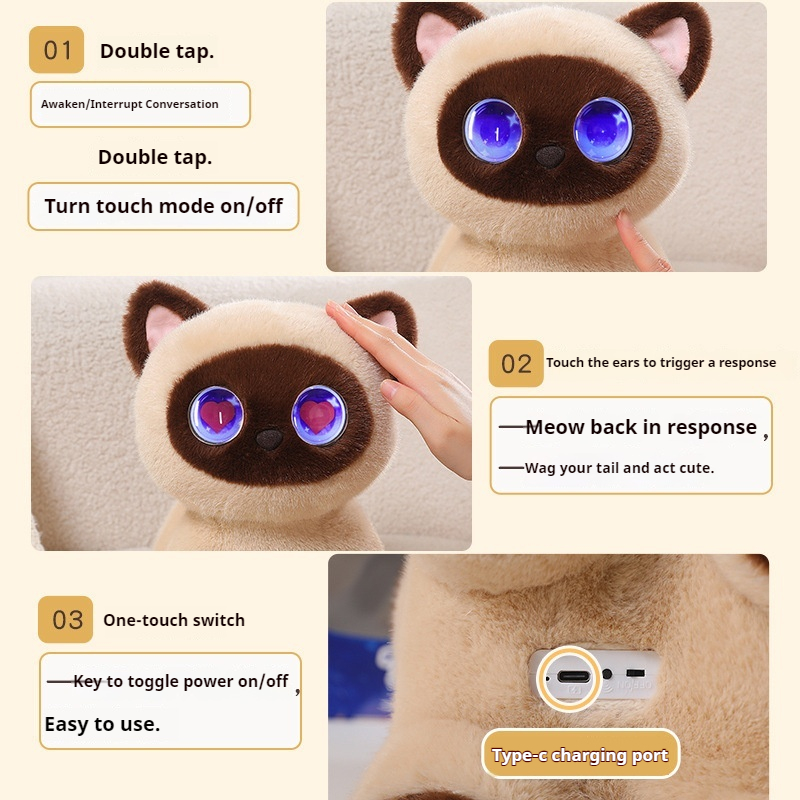 AI Smart Meow Cat Plush Toy In - Cat Toys review and price