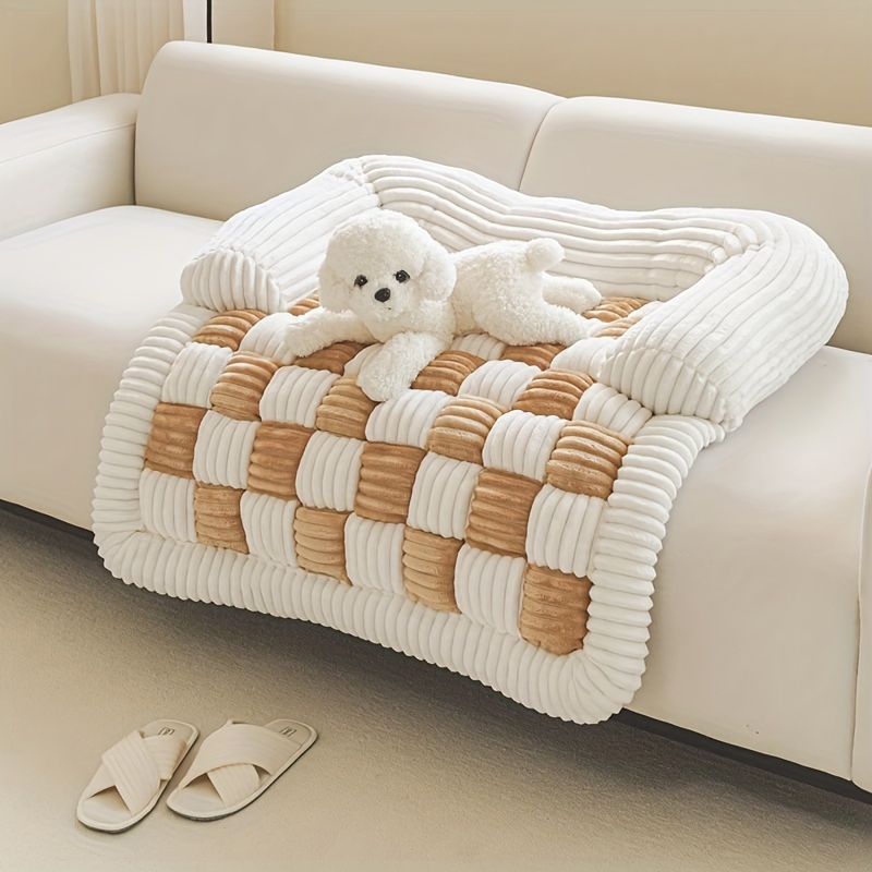 Plaid Pet Bed Mat , Super Soft - Pet Beds review and price